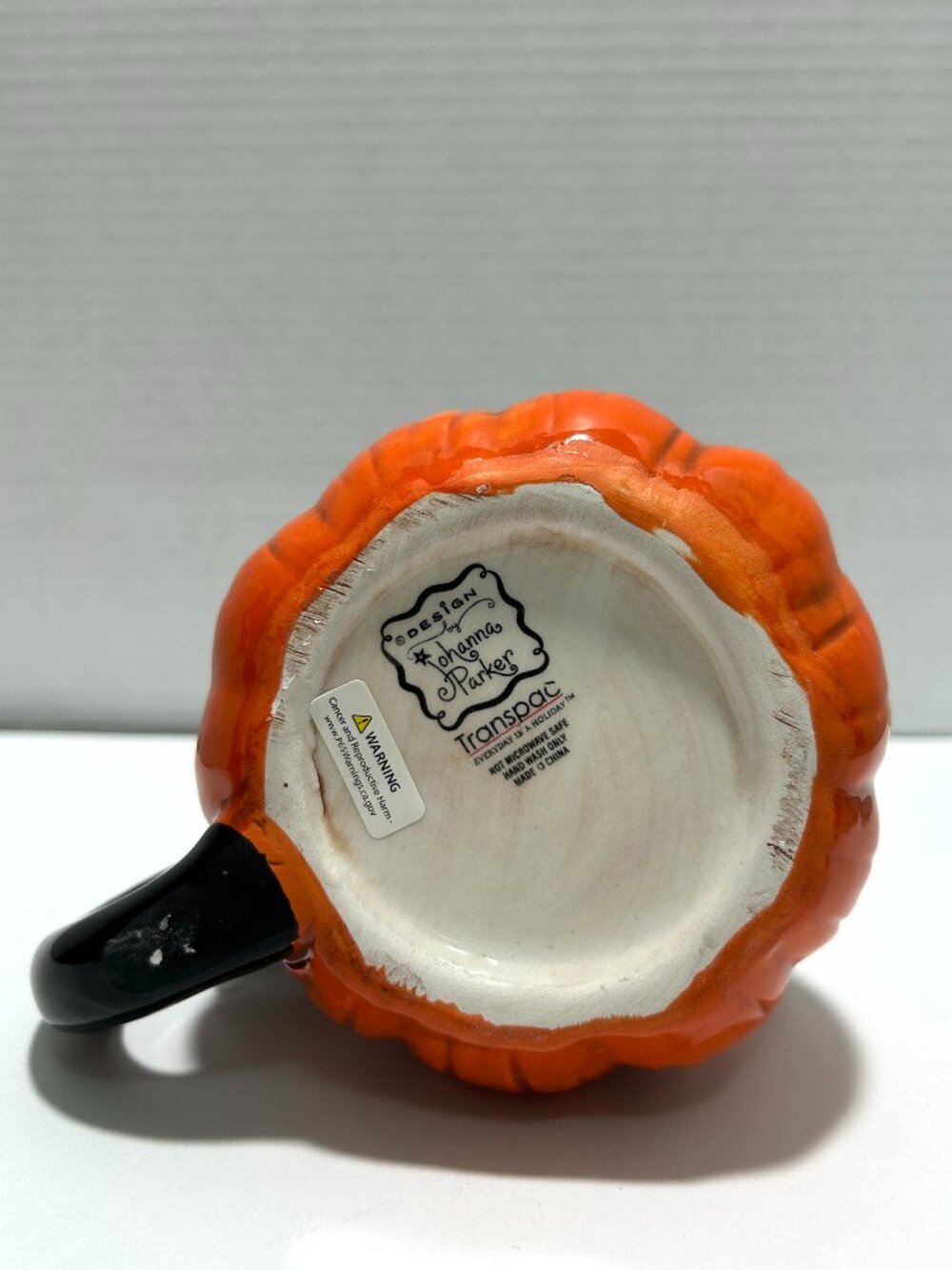 NWT 2026 Halloween Cat & Pumpkin Mug by Johanna Parker - Picture 6 of 6